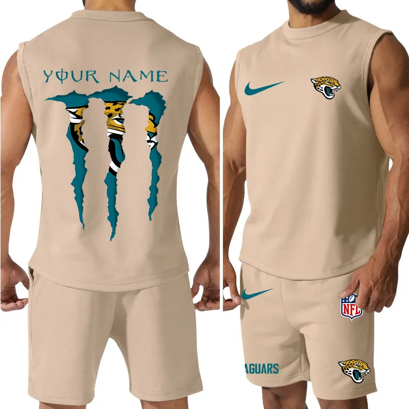 Men’s Jacksonville Jaguars Colorful Combo Jersey Tank Top And Shorts Set