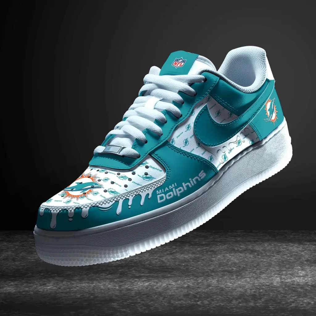 Miami Dolphins Custom Af1 Sneakers