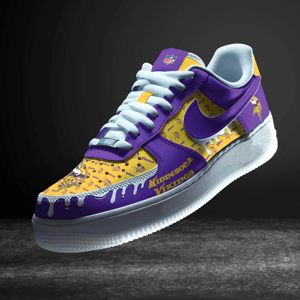 Minnesota Vikings Custom Af1 Sneakers