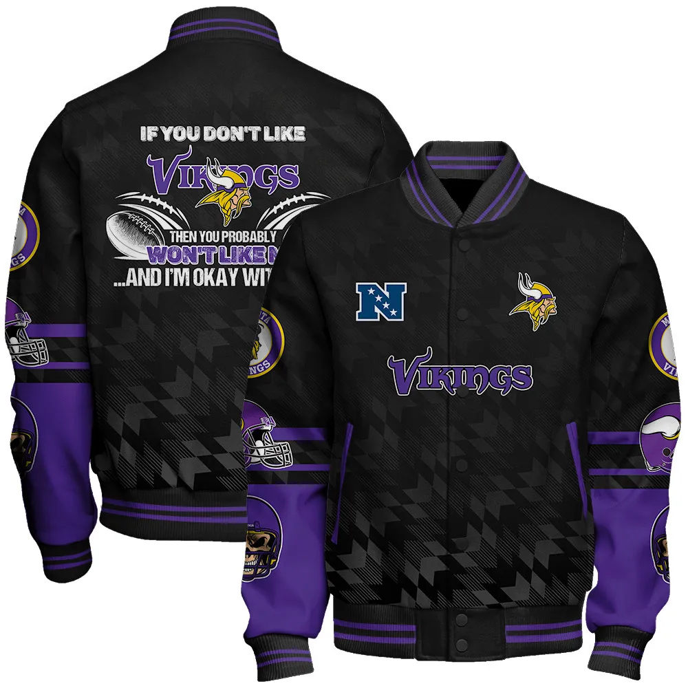 Minnesota Vikings Football Unisex Varsity Jacket