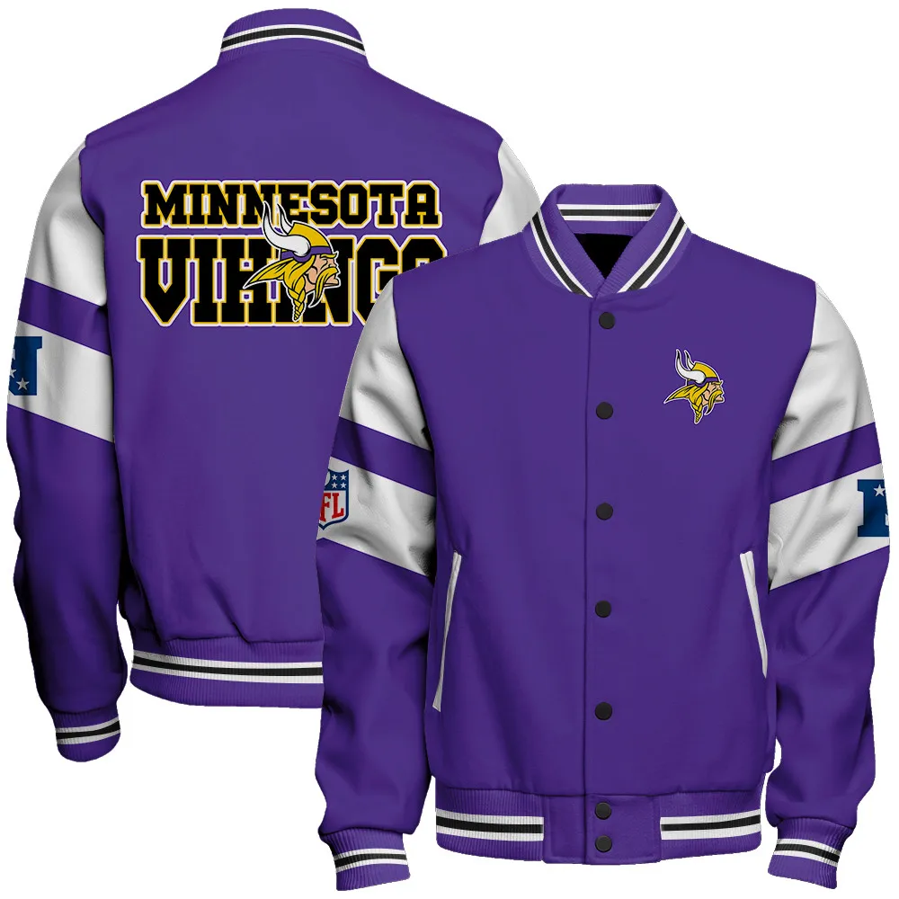 Minnesota Vikings Football Unisex Varsity Jacket