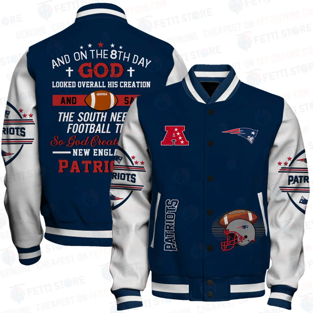 New England Patriots Football Unisex Varsity Jacket