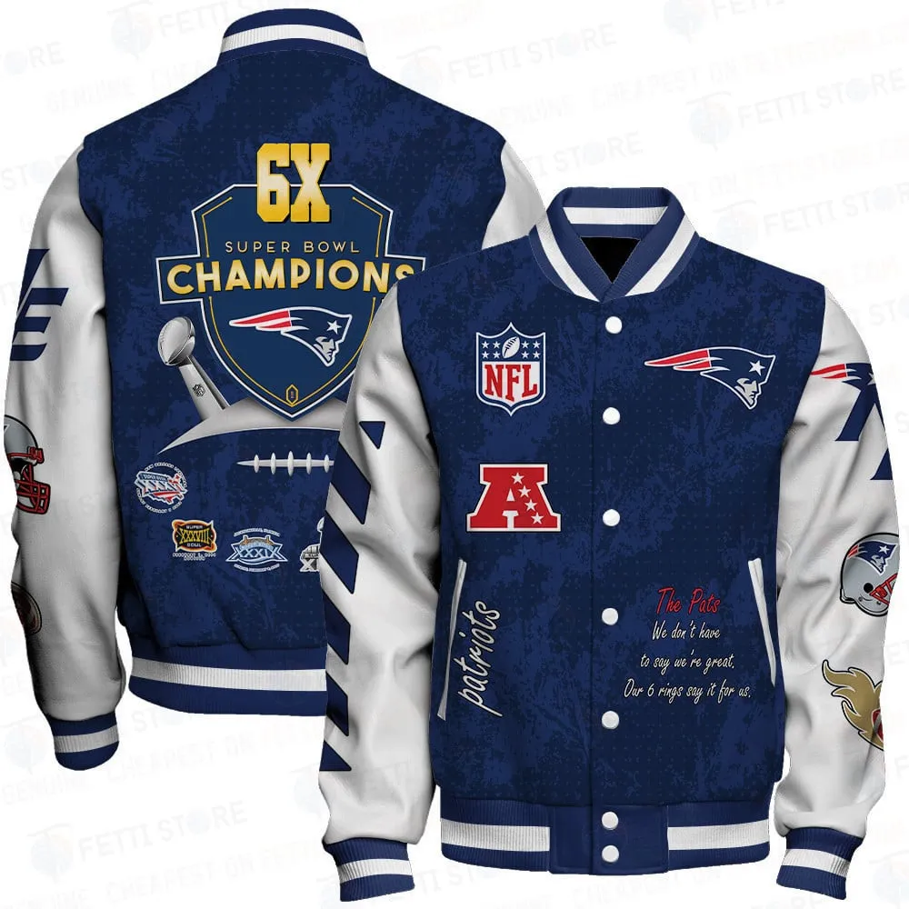 New England Patriots Football Unisex Varsity Jacket