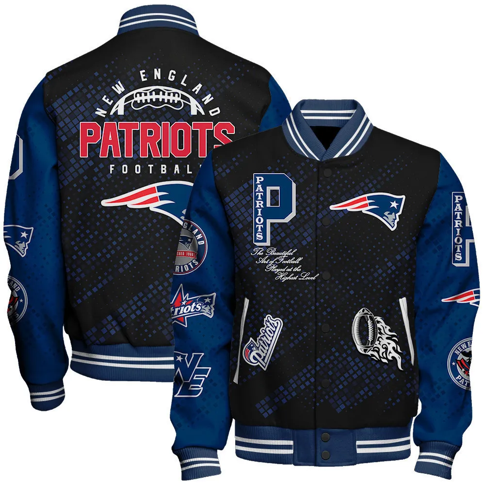 New England Patriots Football Unisex Varsity Jacket