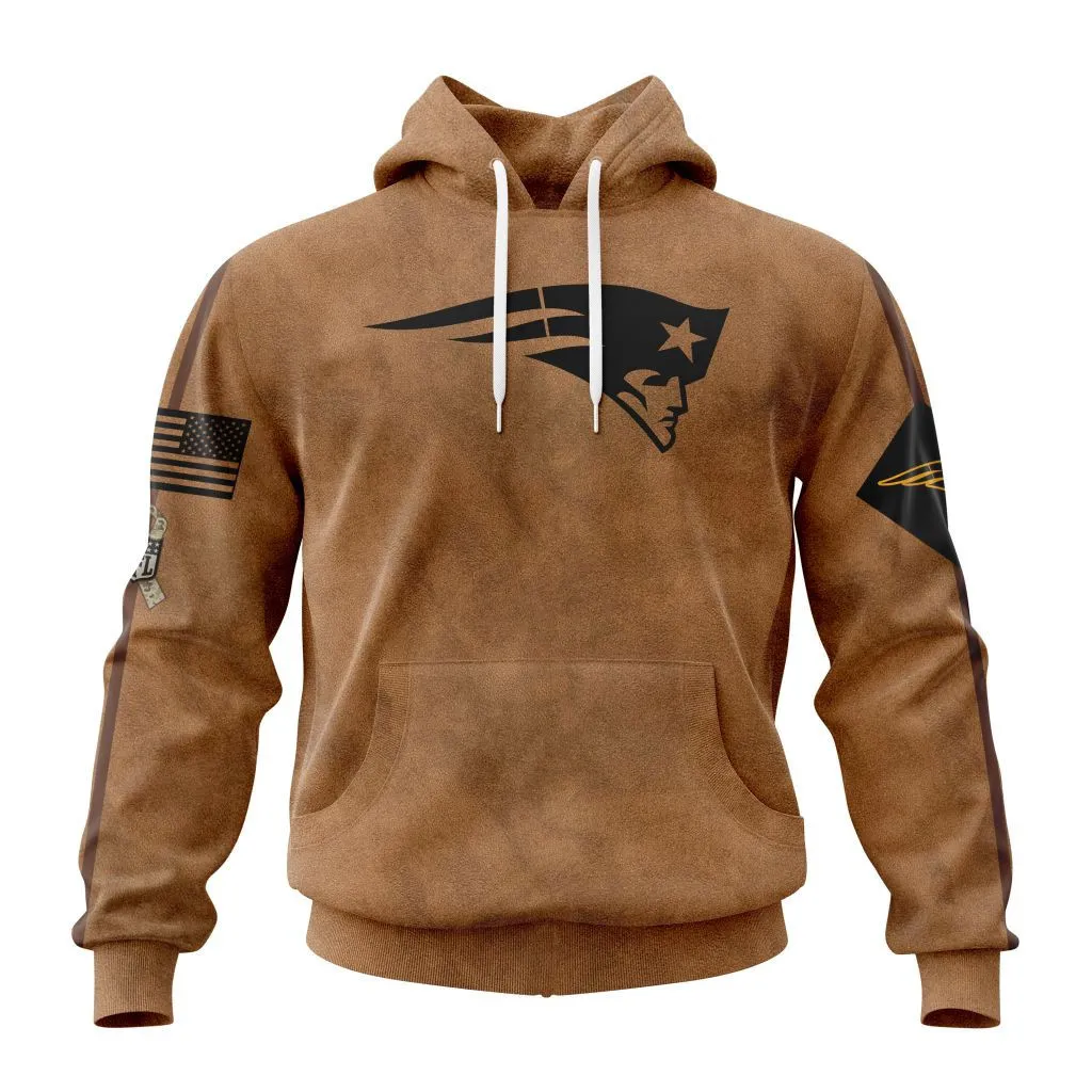 New England Patriots Salute To Service Personalized Club Hoodie