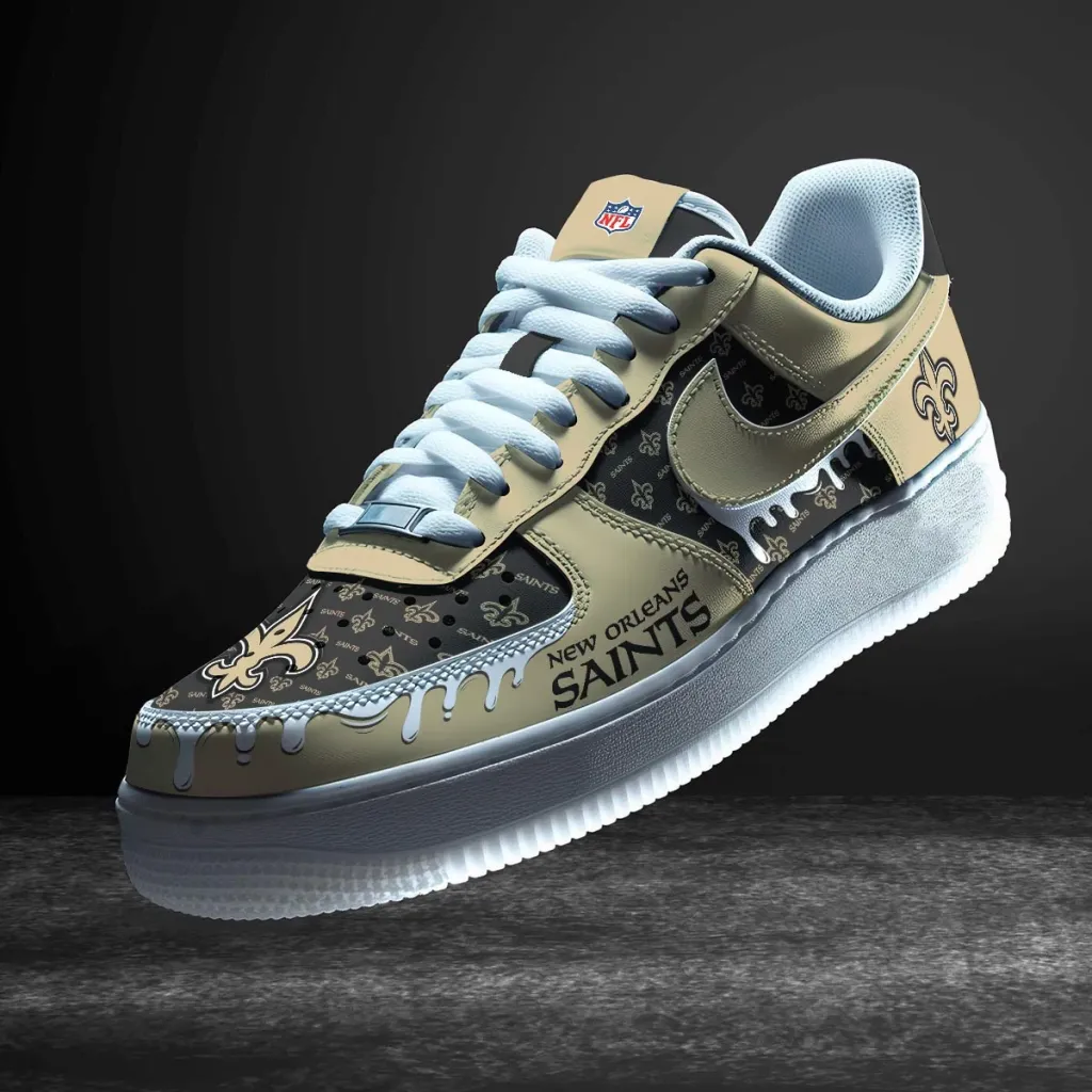 New Orleans Saints Custom Af1 Sneakers