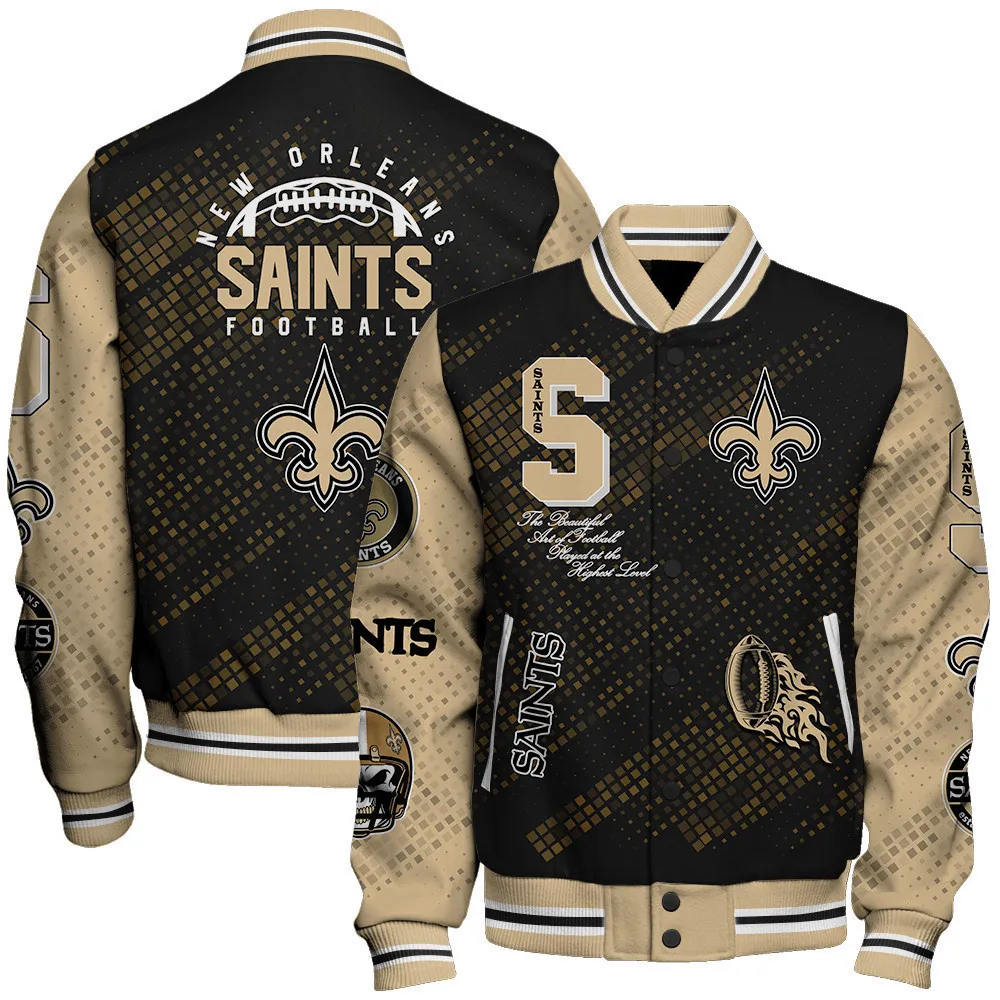 New Orleans Saints Football Unisex Varsity Jacket