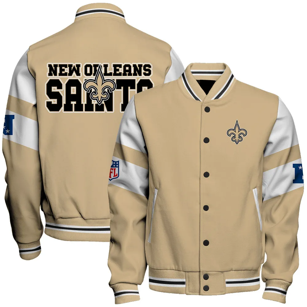 New Orleans Saints Football Unisex Varsity Jacket