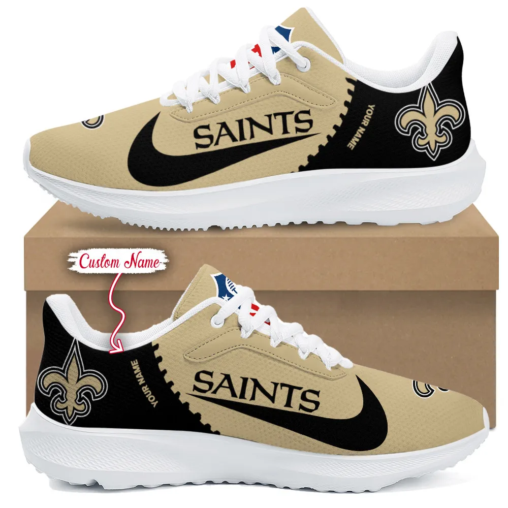 New Orleans Saints Lightweight Running Shoes With Patch Decor