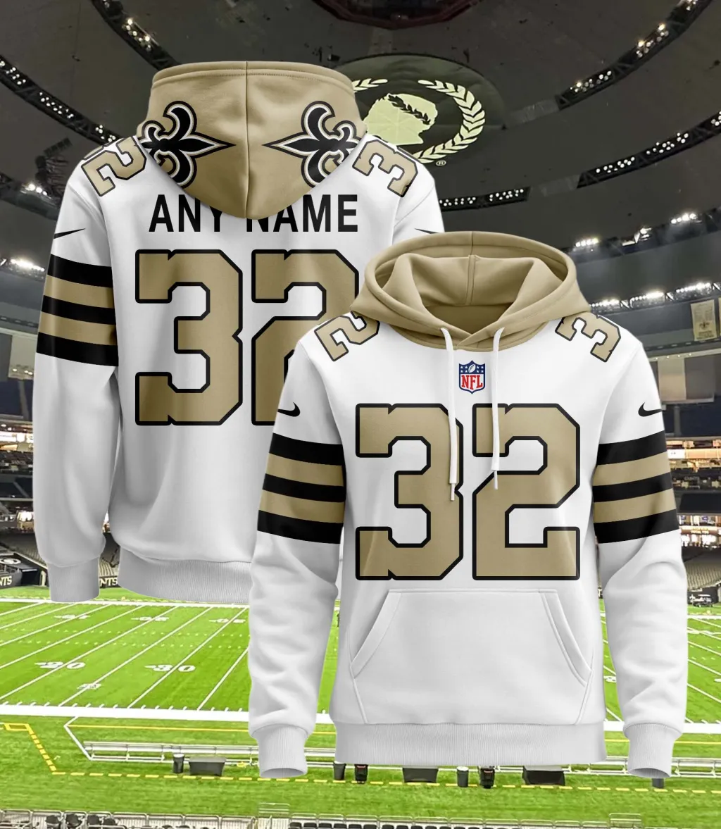 New Orleans Saints Personalized Football Hoodie Style Jersey