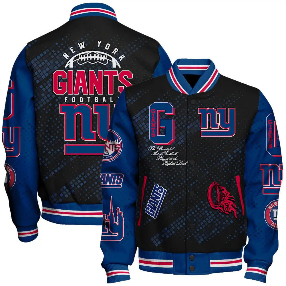 New York Giants Football Unisex Varsity Jacket