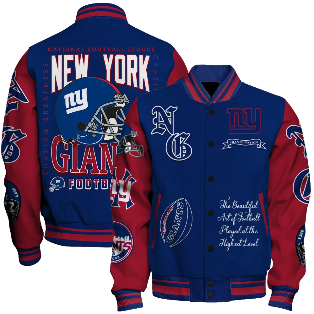 New York Giants Football Unisex Varsity Jacket