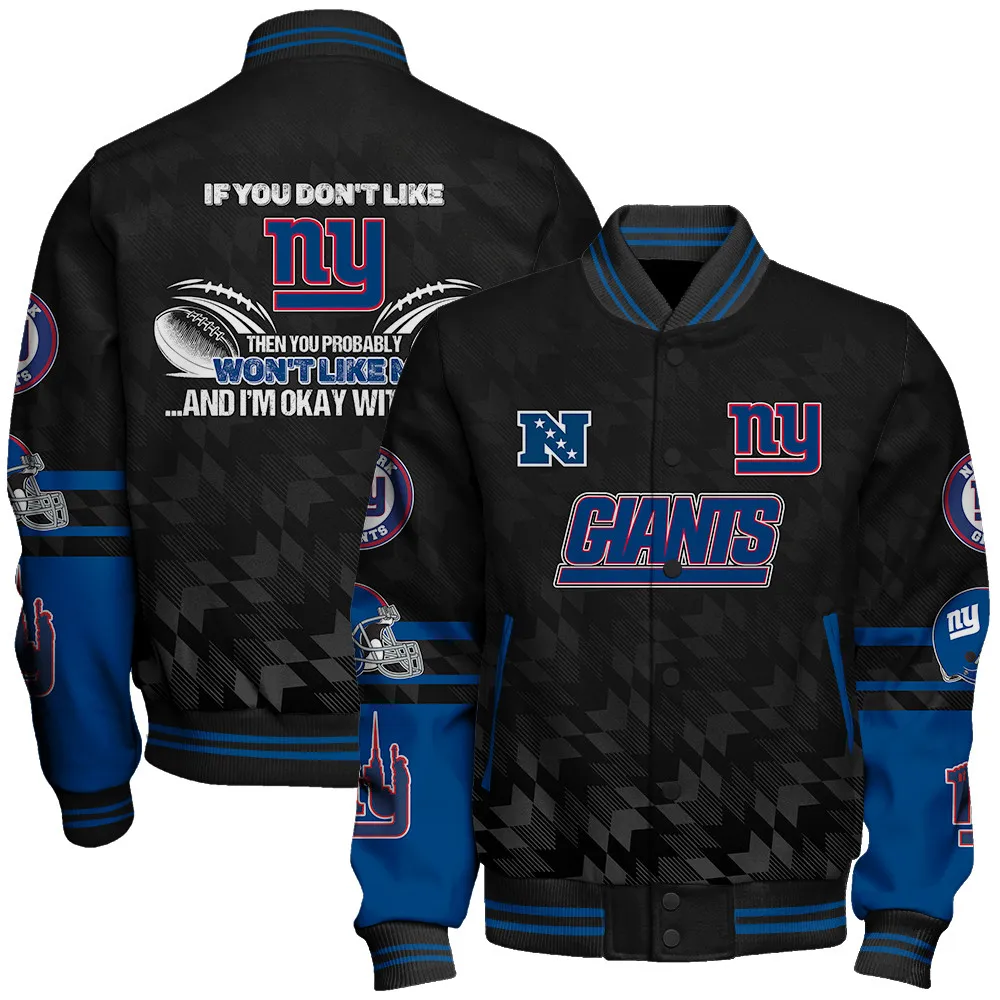 New York Giants Football Unisex Varsity Jacket