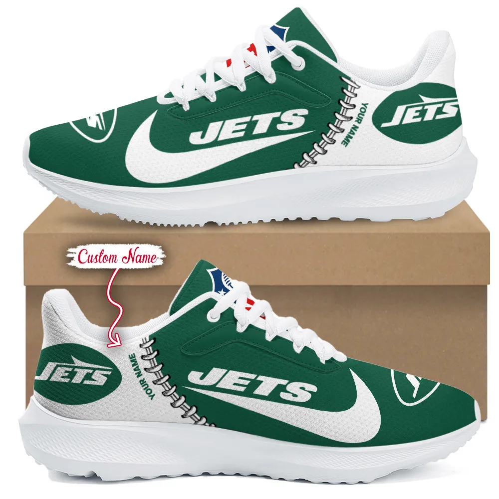 New York Jets Lightweight Running Shoes With Patch Design