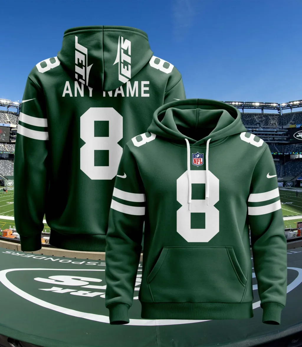 New York Jets Personalized Football Hoodie Style Jersey