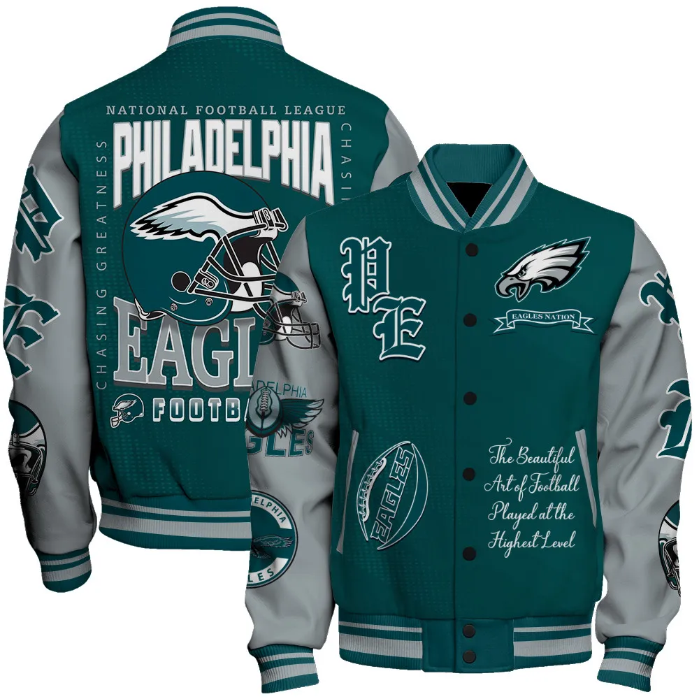 Philadelphia Eagles Football Unisex Varsity Jacket