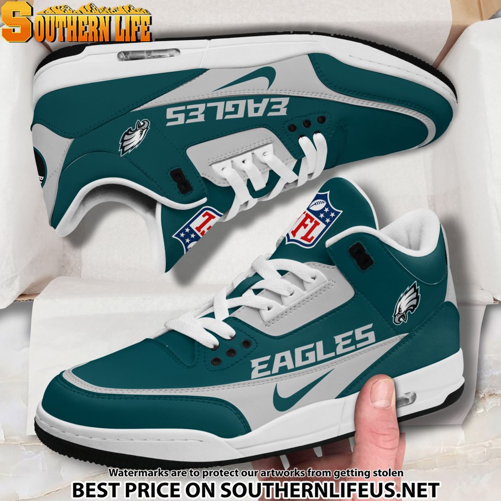 Philadelphia Eagles Jd3 New Sport Football Sneakers