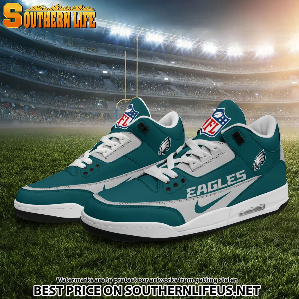 Philadelphia Eagles Jd3 New Sport Football Sneakers