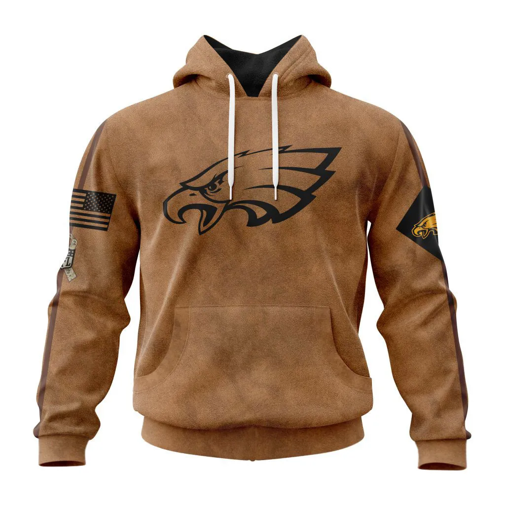 Philadelphia Eagles Salute To Service Club Hoodie – Personalized Edition