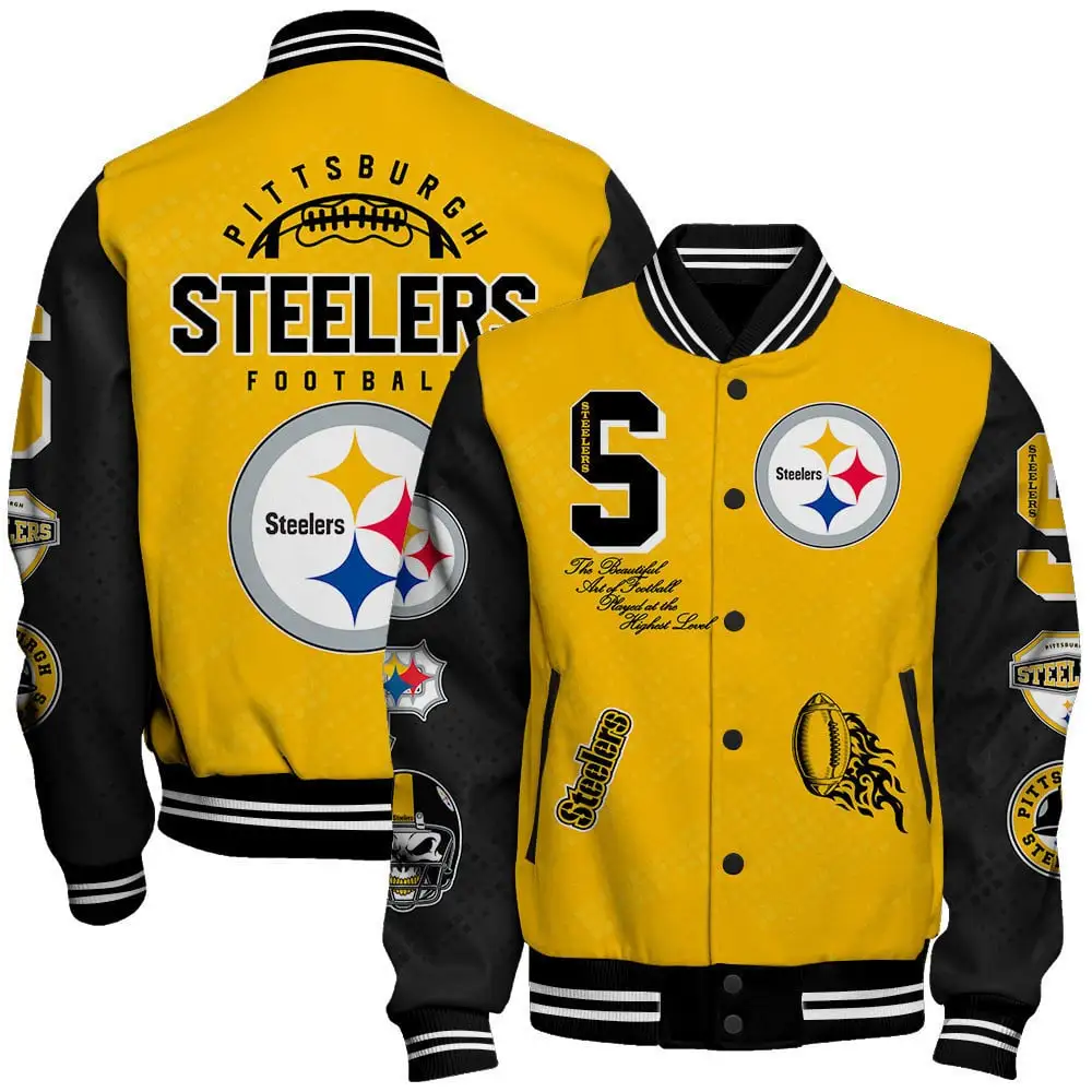 Pittsburgh Steelers Football Unisex Varsity Jacket