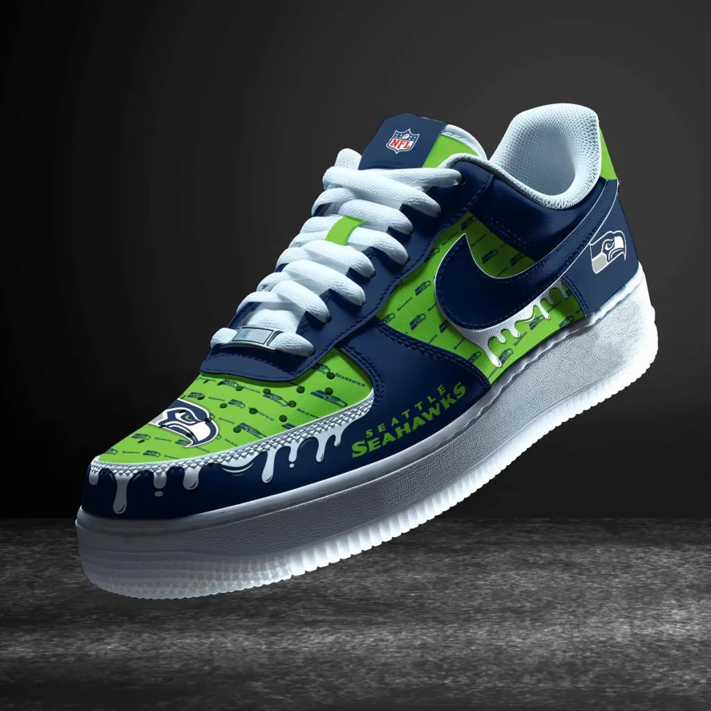 Seattle Seahawks Custom Af1 Sneakers