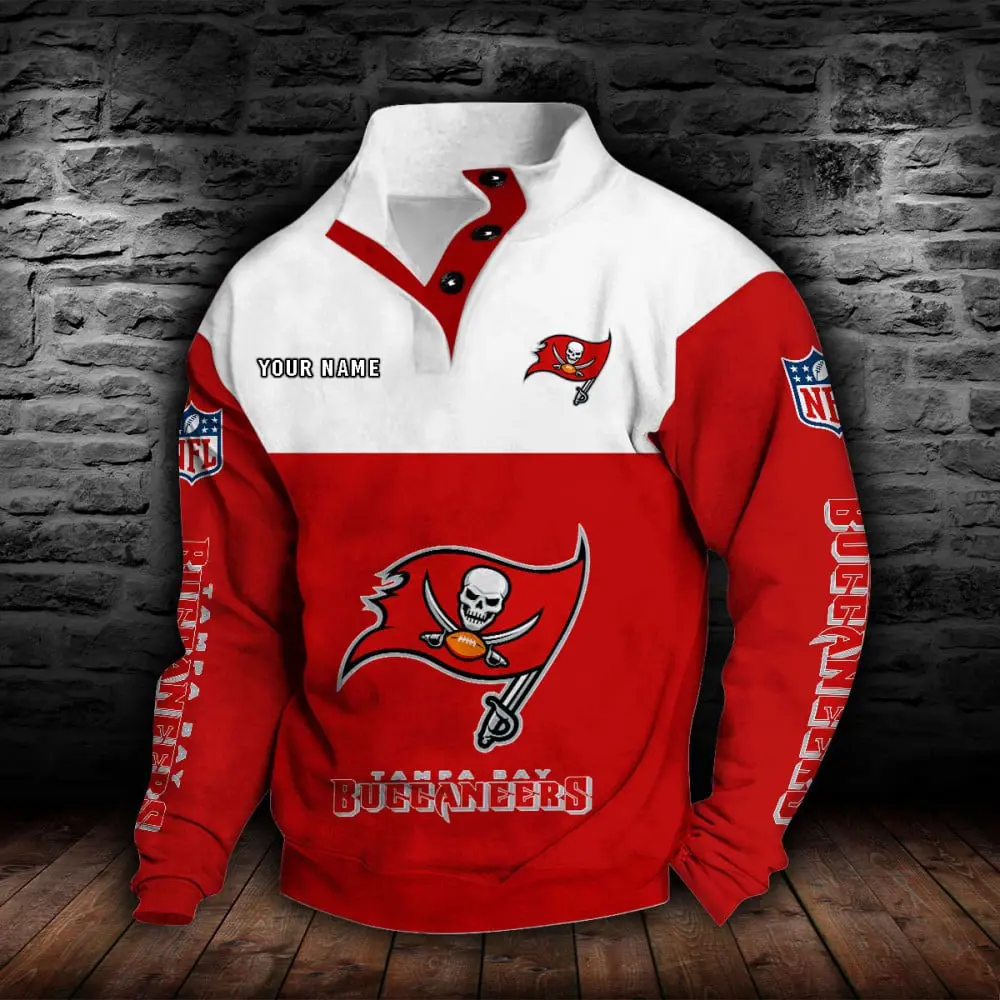 Tampa Bay Buccaneers Personalized Colorful Stand Collar Sweatshirt