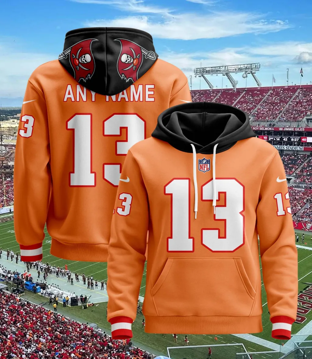 Tampa Bay Buccaneers Personalized Football Hoodie Style Jersey