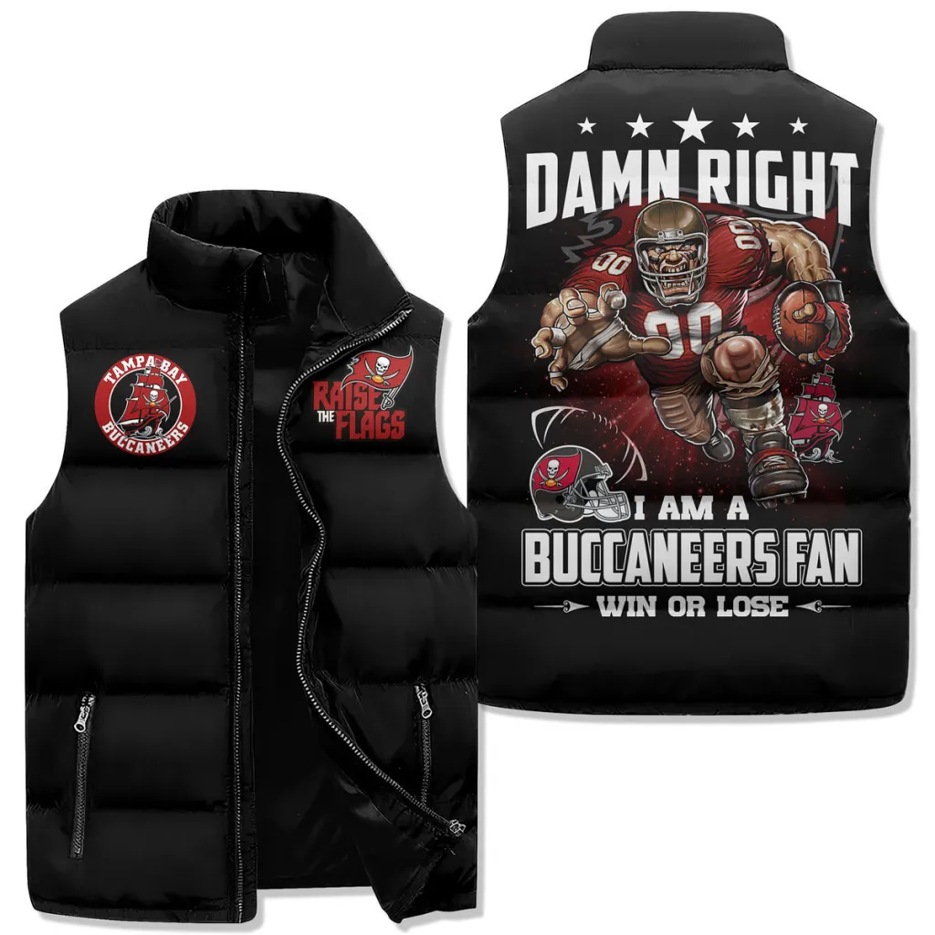 Tampa Bay Buccaneers Premium Sleeveless Puffer Jacket