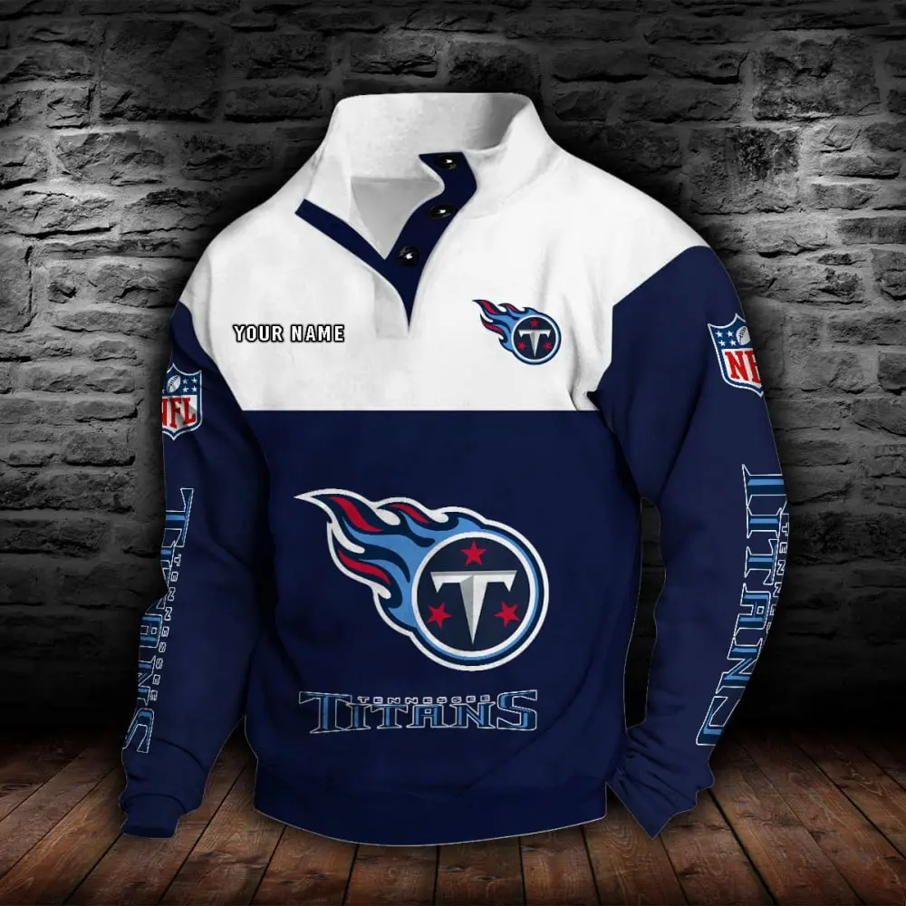 Tennessee Titans Personalized Colorful Stand Collar Sweatshirt