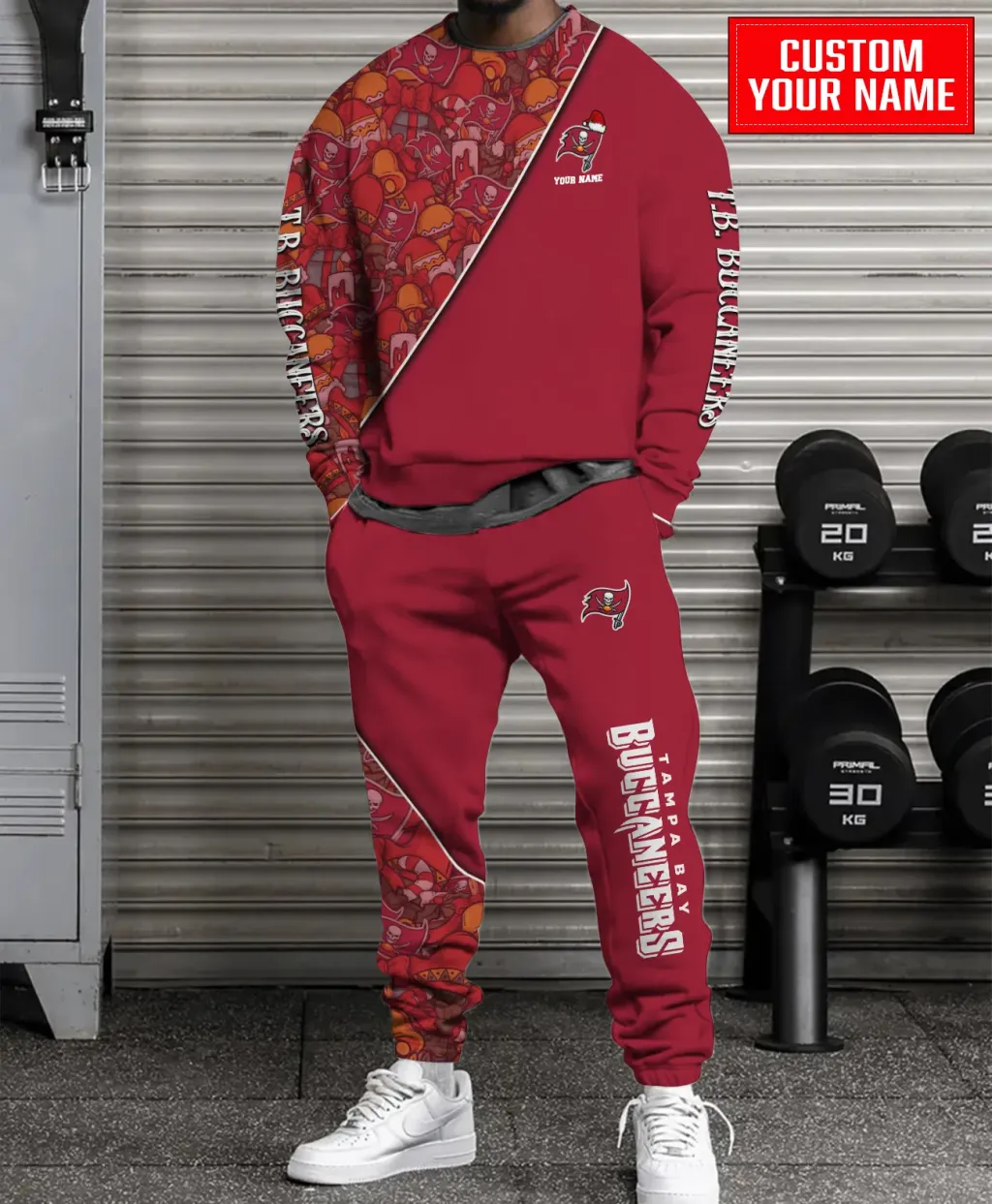 Unisex Tampa Bay Buccaneers Christmas Sweatshirt & Sweatpants Set