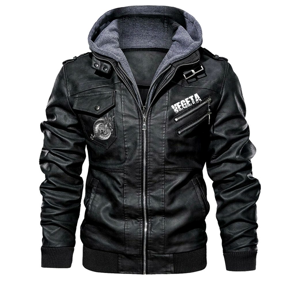 Vegeta Dragon Ball Z Leather Winter Jacket – Warm Outerwear