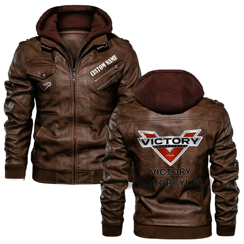 Victory Motorcycles Leather Winter Jacket – Warm Outerwear For Men