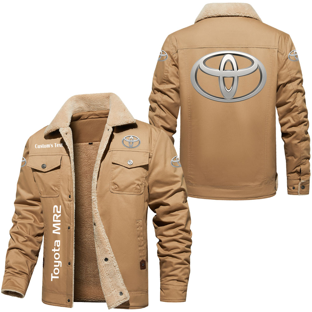 Vintage Style Toyota Cargo Jacket, Fleece Lined, Custom Name & Logo