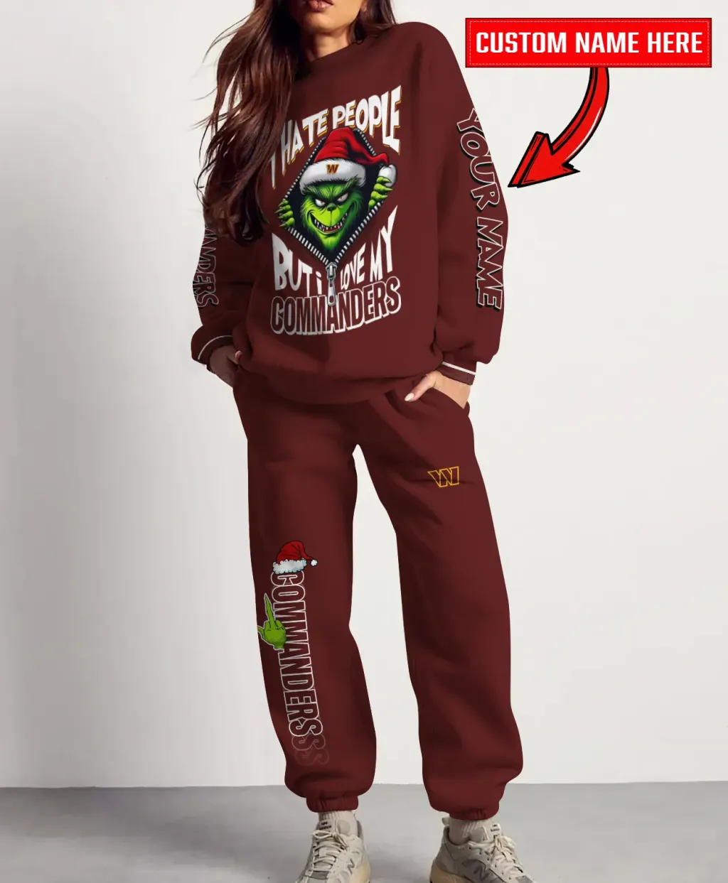 Washington Commanders Christmas Collection Unisex Sweatshirt And Sweatpants