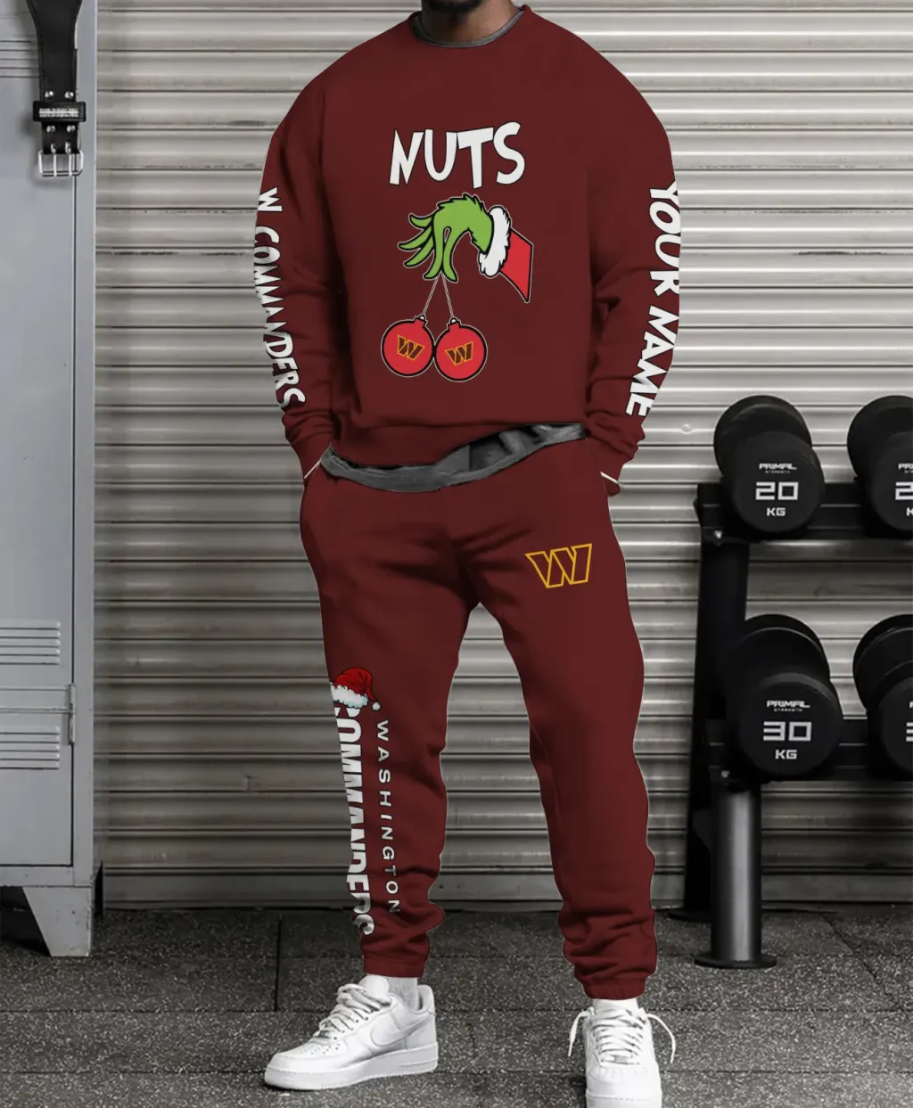 Washington Commanders Christmas Sweatshirt And Sweatpants Combo Collection