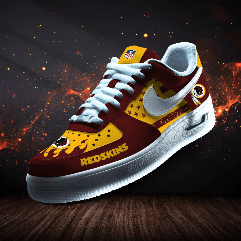 Washington Commanders Custom Af1-1 Logo Pattern Sneakers