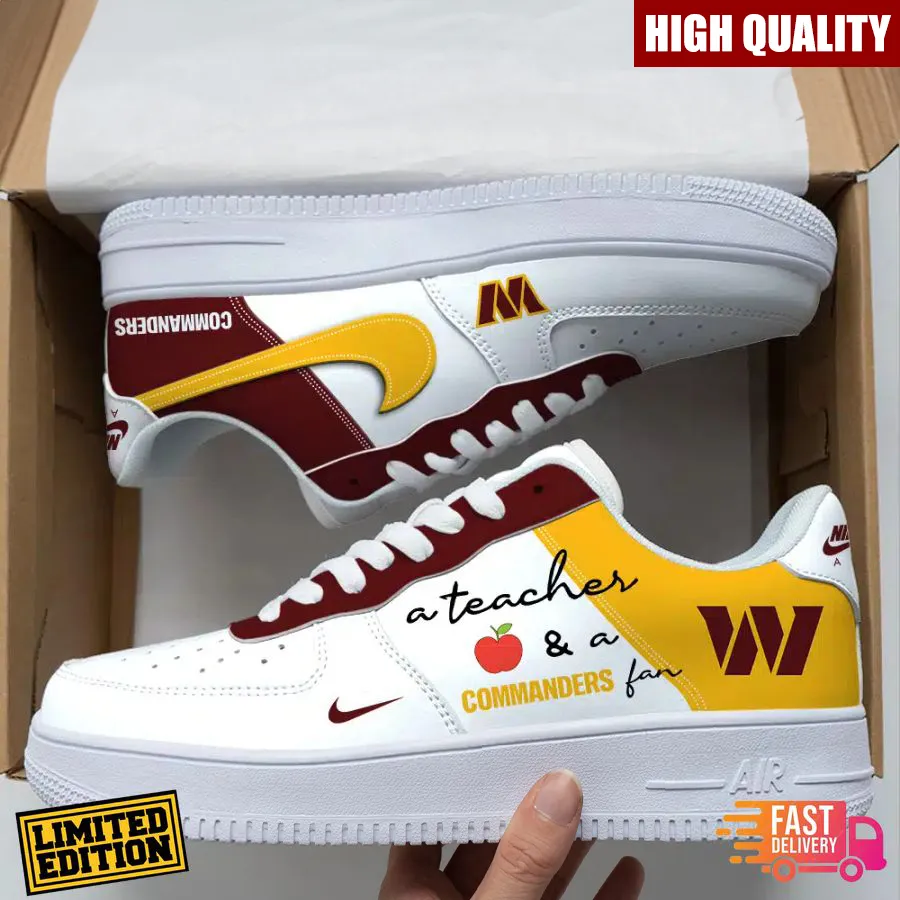 Washington Commanders Custom Air Force 1 Sneakers