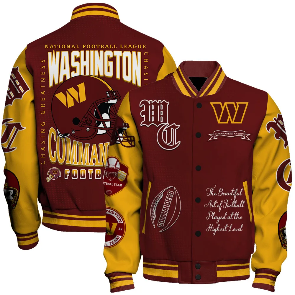 Washington Commanders Football Unisex Varsity Jacket