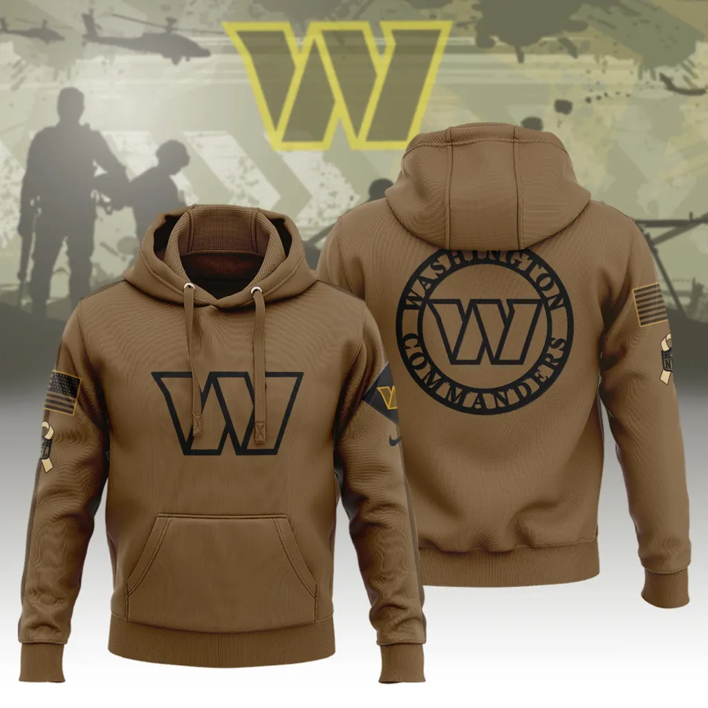 Washington Commanders Limited Edition Brown Veterans Hoodie