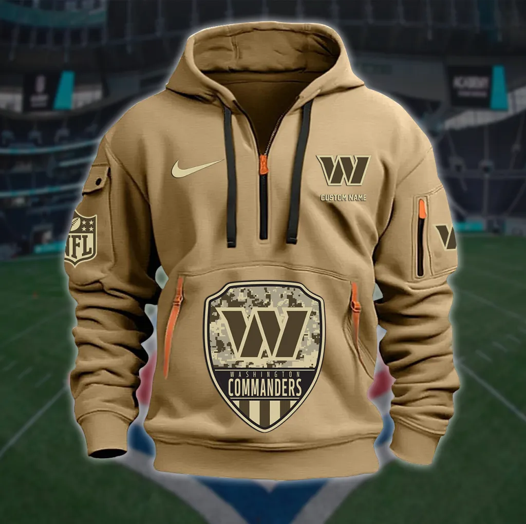 Washington Commanders Personalized Quarter Zip Hoodie Limited Edition