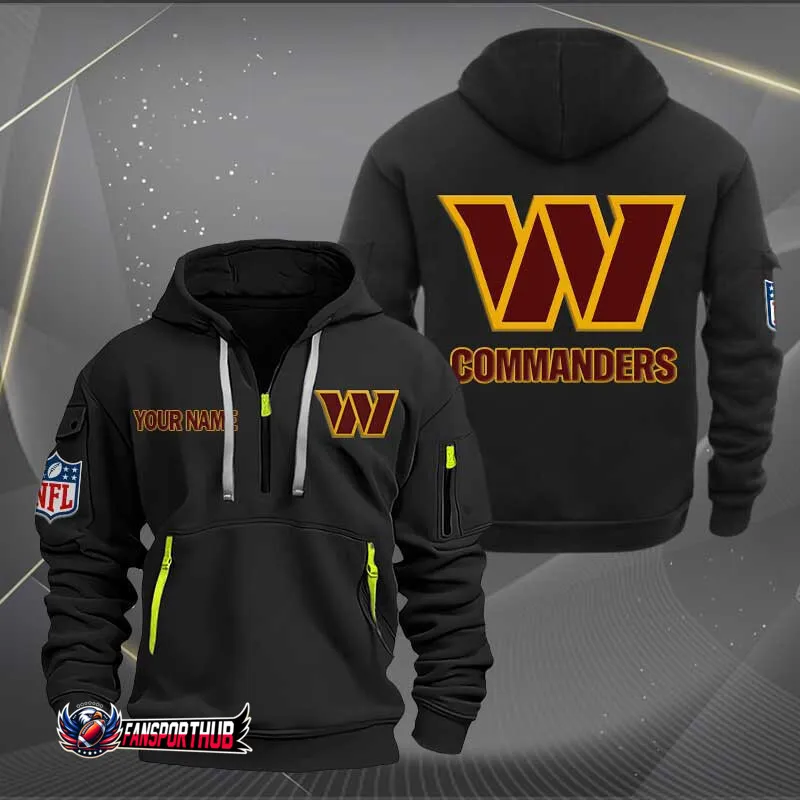 Washington Commanders Personalized Quarter Zip Hoodie Limited Edition