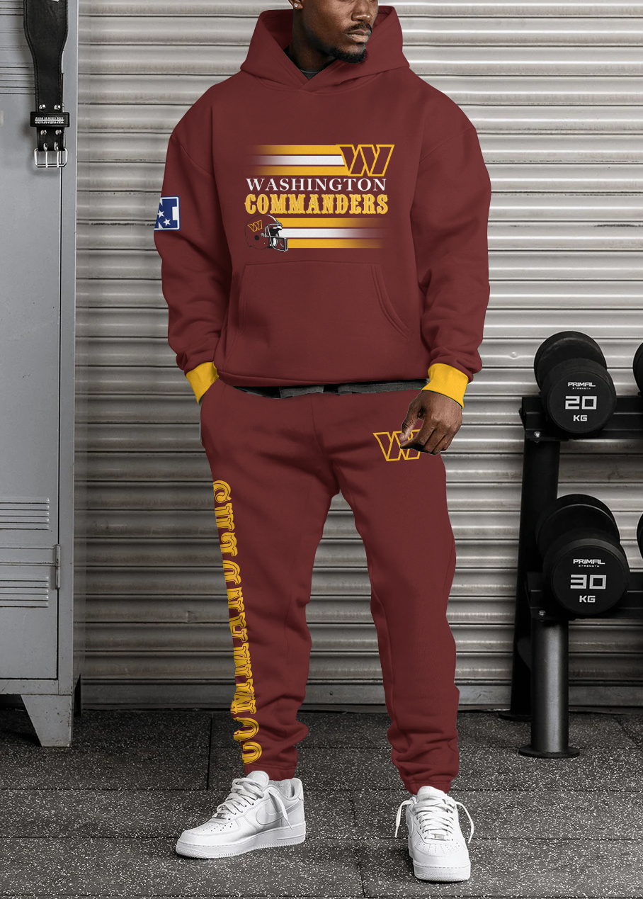 Washington Commanders Pullover Hoodie And Sweatpants Set