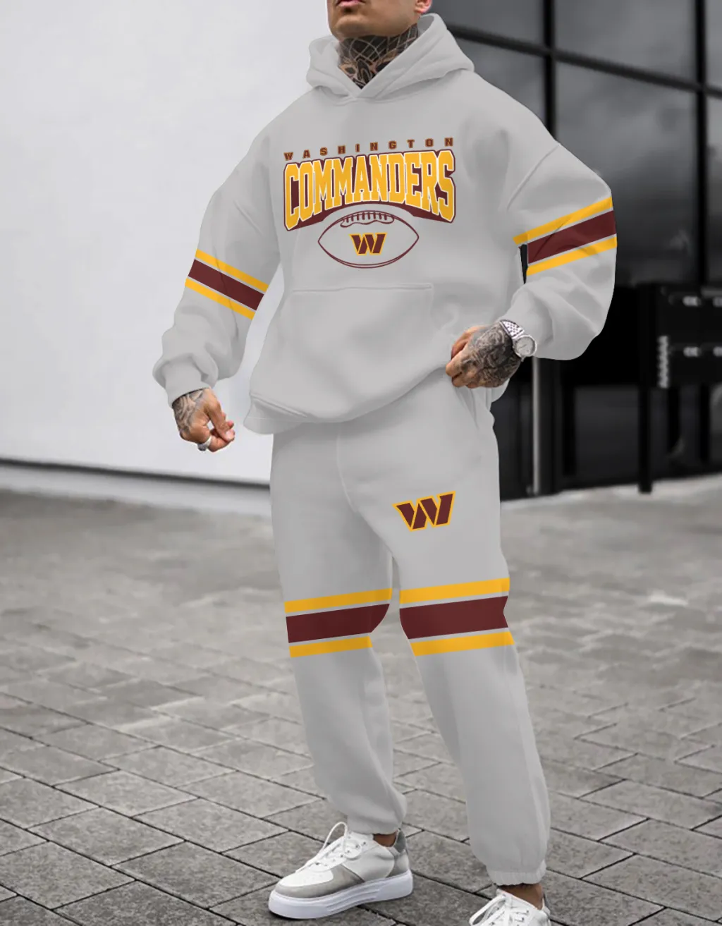 Washington Commanders Pullover Hoodie And Sweatpants Set