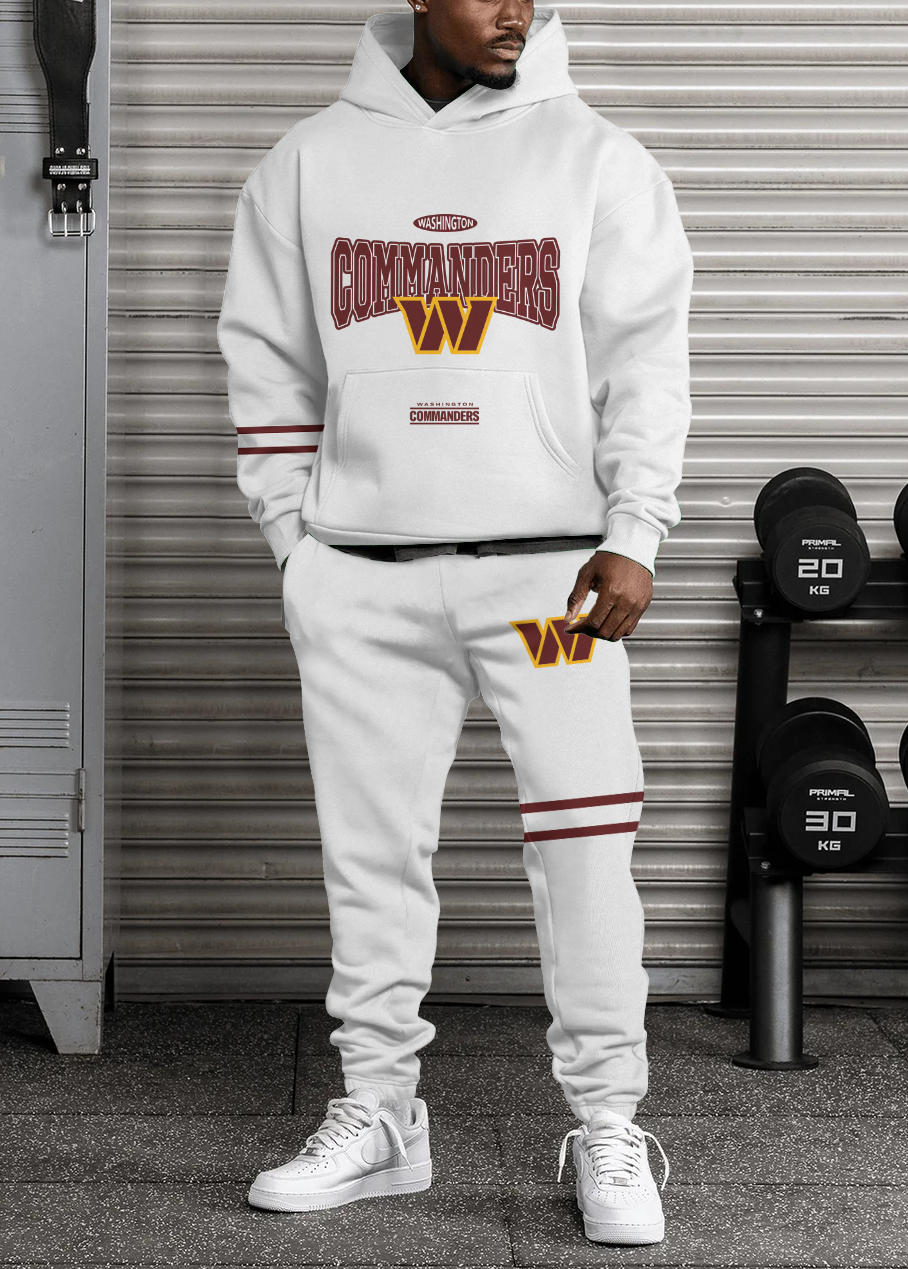 Washington Commanders Pullover Hoodie And Sweatpants Set