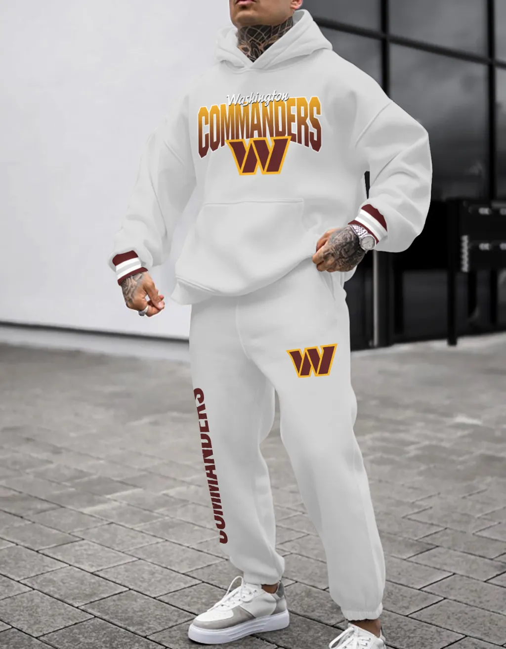 Washington Commanders Pullover Hoodie And Sweatpants Set