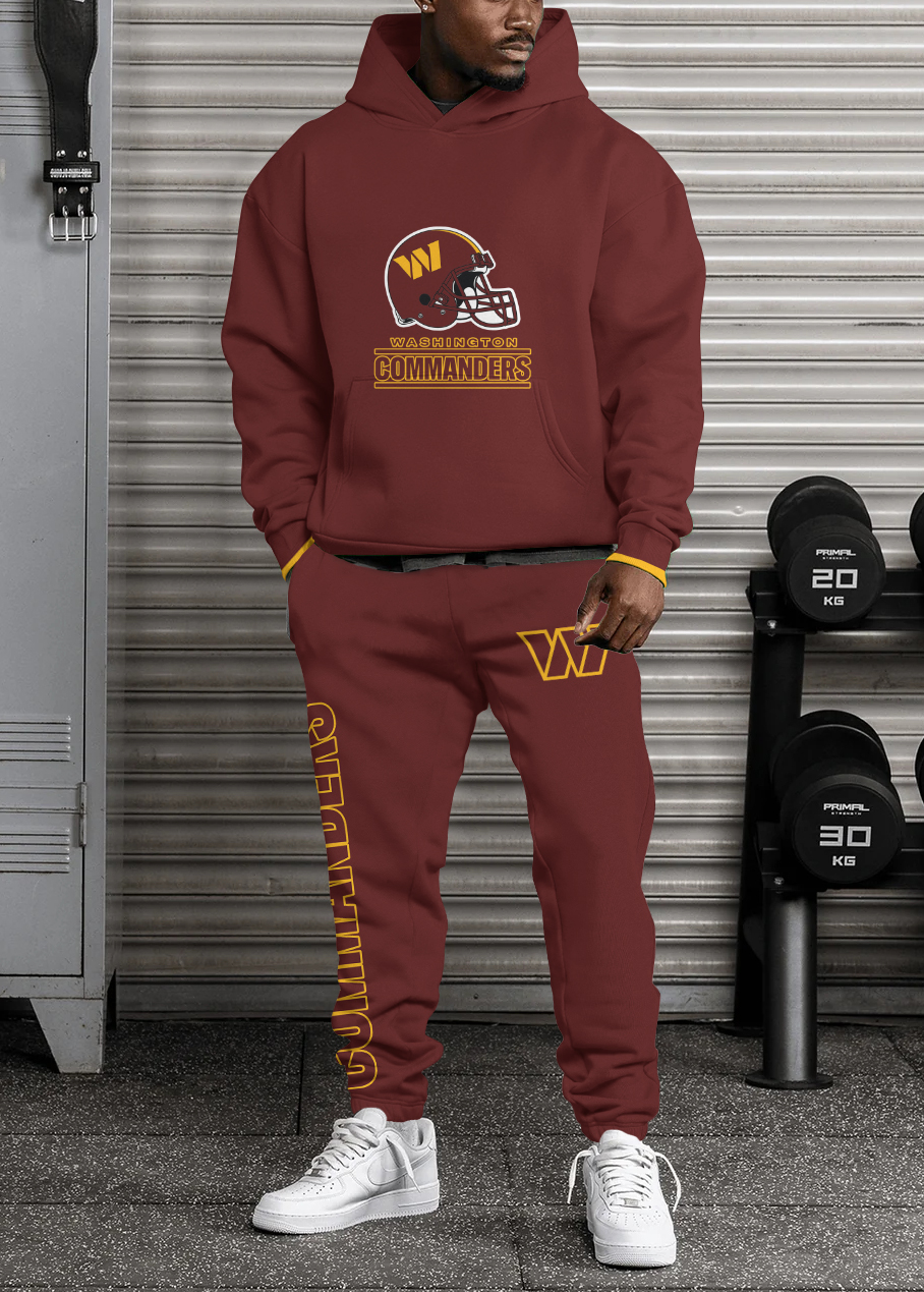 Washington Commanders Pullover Hoodie And Sweatpants Set