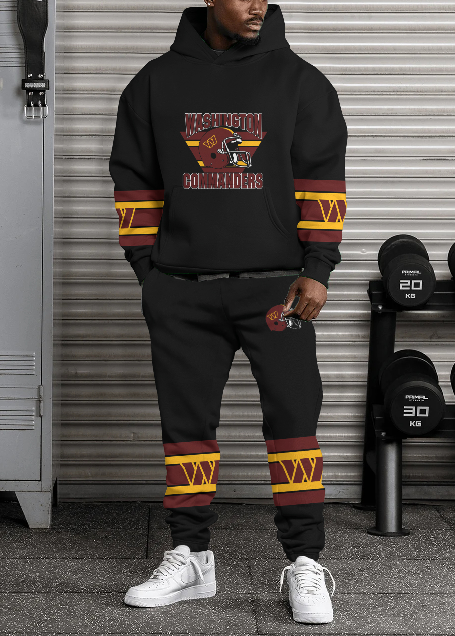 Washington Commanders Pullover Hoodie And Sweatpants Set