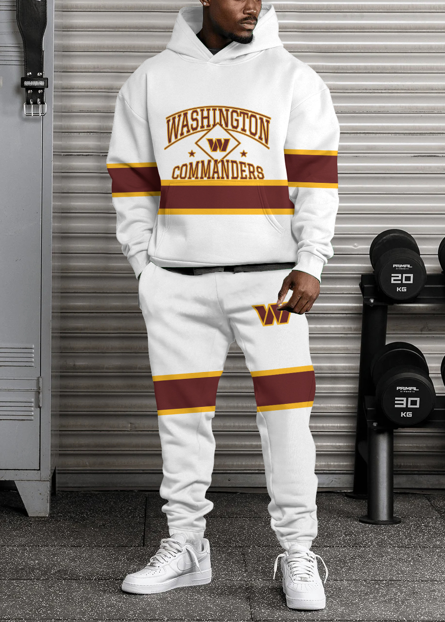 Washington Commanders Pullover Hoodie And Sweatpants Set