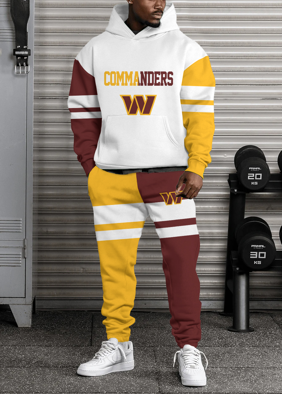 Washington Commanders Pullover Hoodie And Sweatpants Set