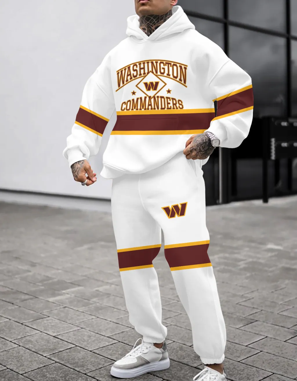 Washington Commanders Pullover Hoodie And Sweatpants Set